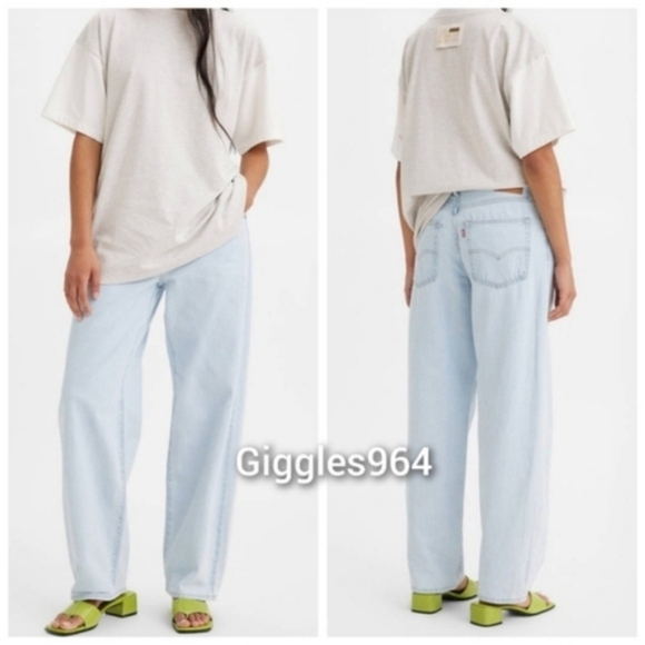 Levi's Baggy Dad Jeans in Light Sugar - Picture 8 of 11